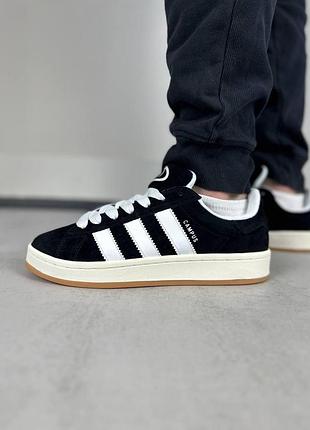 Адіки жіночі чорні adidas campus 00s замшеві кросівки для жінок адидас 37