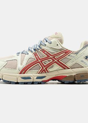 Кроссовки asics gel-kahana 8 серые для мужчин легкие удобные кожа ткань 38