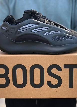 Кеды adidas yeezy boost 700 v3 для мужчин черные адики изики удобные легкие текстиль