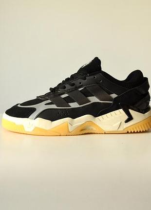 Кроссовки adidas niteball 2.0 кожа черные для мужчин кеды адики удобные