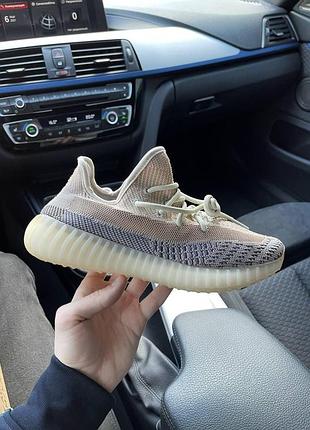 Adidas yeezy boost 350 изики для женщин серые тканевые кроссовки адидас