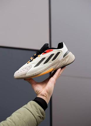 Мужские кроссовки adidas ozelia удобные повседневные текстиль белые для мужчин адики легкие