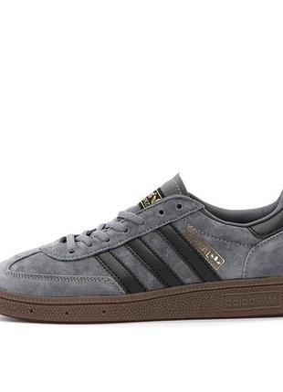 Мужские кроссовки adidas spezial серые кроссы адидас спешл для мужчин кеды замша стильные легкие 44