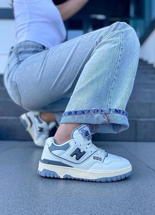 Жіночі кросівки new balance 550 білі для жінок стильні повсякденні ньюбики