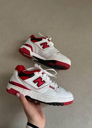 Кроссовки new balance 550 белые для женщин стильные повседневные ньюбики