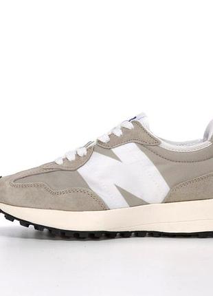 Кроссовки new balance 327 серые замшевые для женщин стильные модные повседневные
