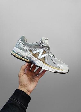 Чоловічі кросівки new balance 860 бежеві, якісні та практичні new balance 860