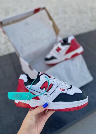 Жіночі кросівки new balance 550 білі стильні повсякденні для жінок ньюбики