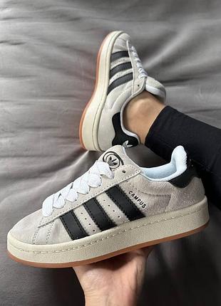 Адидас кампус женские серые кроссовки adidas campus 00s замшевые для женщин