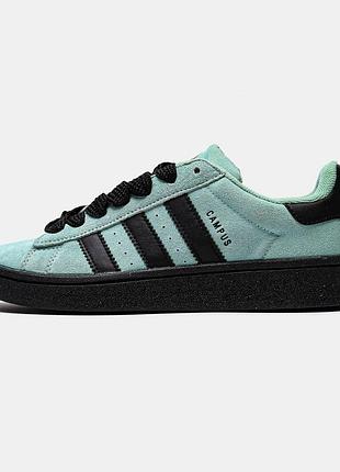 Жіночі м'ятні кросівки замшеві adidas campus 00s pulse mint адіки для жінок адідас