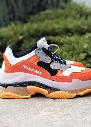 Кроссовки balenciaga triple s sole для женщин брендовые кожаные стильные качественные