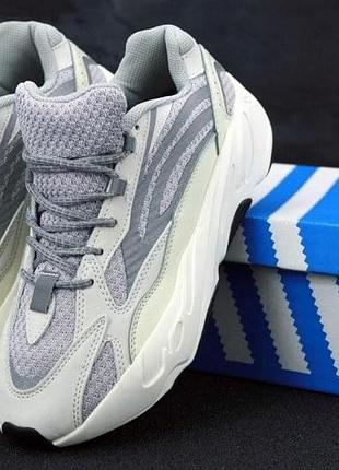 Женские кроссовки adidas yeezy 700 серые легкие тканевые изики для женщин удобные 39