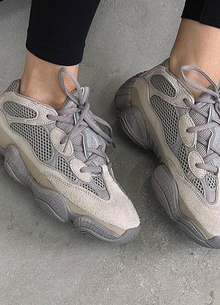 Женские кроссовки adidas yeezy 500 стильные удобные бежевые для женщин 38