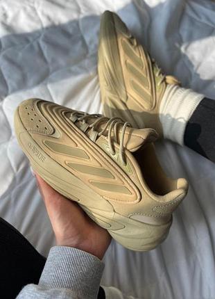 Женские кроссовки adidas ozweego adiprene кроссы адидас для женщин адики удобные бежевые кожа повседневные 40