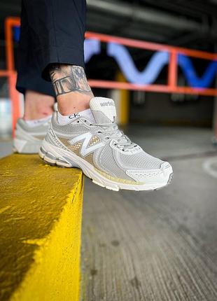 Чоловічі кросівки new balance 860 бежеві, стильні та зручні бігові кросівки new balance