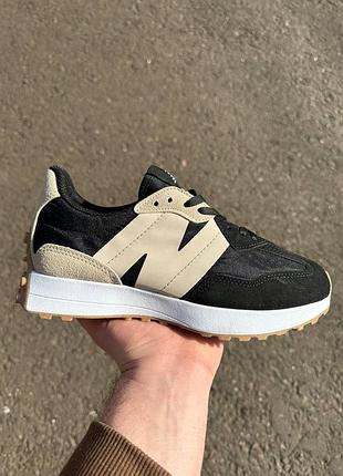 Кроссовки new balance 327 черные для женщин стильные повседневные 41