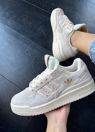 Адіки адідас форум жіночі сірі кросівки замшеві adidas forum 84 low