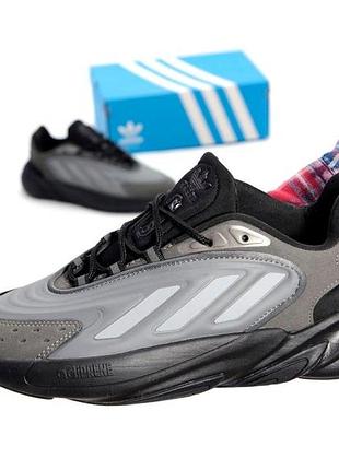 Мужские кроссовки adidas ozelia кроссы адидас для мужчин адики повседневные стильные удобные черные замша/сетк 44