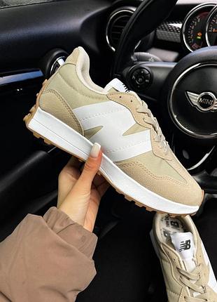 Жіночі кросівки new balance 327 сірі замшеві для жінок стильні