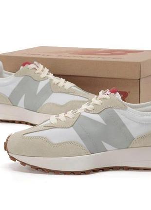 Кросівки new balance 327 сірі замшеві для жінок стильні повсякденні нью беланс
