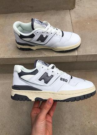 Кросівки new balance 550 для жінок білі стильні повсякденні ньюбики