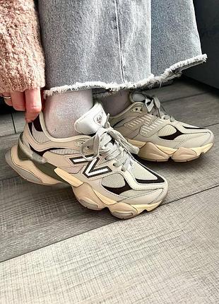 Мужские кроссовки new balance 9060 бежевые, стильный и современный дизайн нью баланс 9060 41