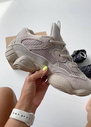 Кроссовки adidas yeezy 500 для женщин легкие стильные замша/текстиль изики адидас 39