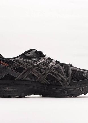 Черные мужские кроссовки asics gel-kahana 8 кроссы асикс для мужчин асиксы кахана 8 легкие удобные кожа ткань 45