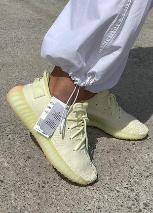 Бежевые тканевые кроссовки adidas yeezy boost 350 изики для женщин адидас 38