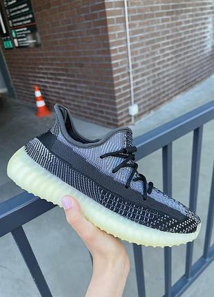 Кроссовки adidas yeezy boost 350 черные легкие тканевые изики для женщин адидас 40