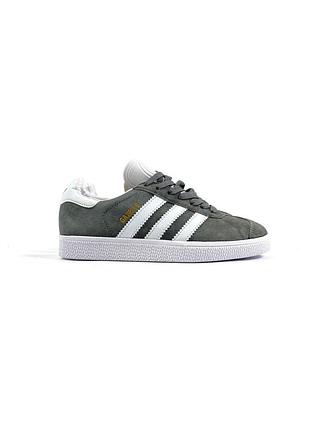 Кроссовки adidas gazelle удобные серые замша для мужчин кеды адики 42