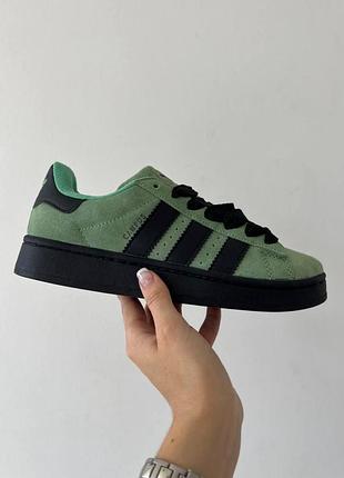 Замшевые женские мятные кроссовки adidas campus 00s turquoise адики адидас для женщин 41