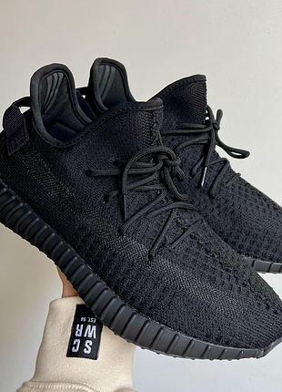Мужские кроссовки adidas yeezy boost черные изики для мужчин легкие стильные ткань кроссы 44