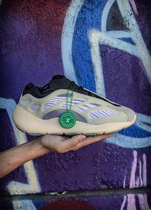 Кроси adidas yeezy boost 700 білі зручні ізики для чоловіків легкі