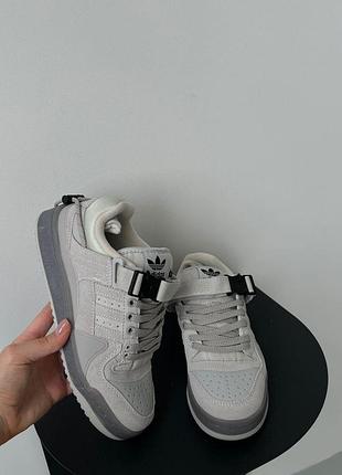 : кроссовки adidas forum x bad bunny серые для мужчин удобные легкие форумы