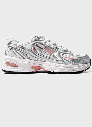Кросівки new balance 530 білі з сіткою для жінок стильні повсякденні