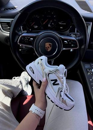 Жіночі кросівки new balance 530 білі з сіткою для жінок повсякденні стильні