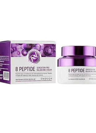 Антивозрастной крем с пептидами enough 8 peptide sensation pro balancing cream, 50 мл