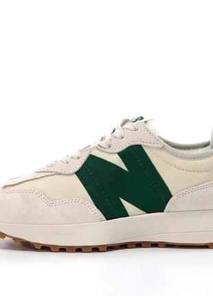 Кроссовки new balance 327 бежевые замшевые для женщин стильные повседневные модные 37