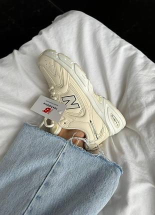 Женские кроссовки new balance 530 бело-серые с сеткой для женщин стильные повседневные 39