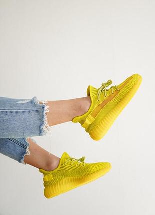 Adidas yeezy boost 350 желтые женские изики для женщин тканевые адидас 40