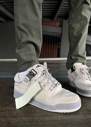 Жіночі кросівки adidas forum low x bad bunny замшеві модні для жінок адідас форум