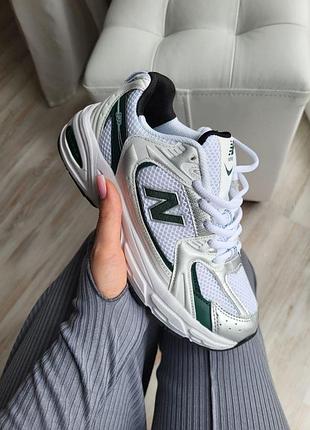 Кросівки new balance 530 білі з сіткою стильні для жінок
