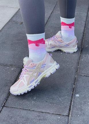 Женские кроссовки asics gel-kahana 8 разноцветные для бега и тренировок, кроссовки асикс 37