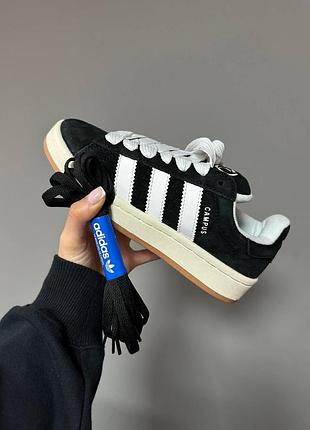 Чорні адики для жінок adidas campus 00s жіночі замшеві кросівки адидас 46