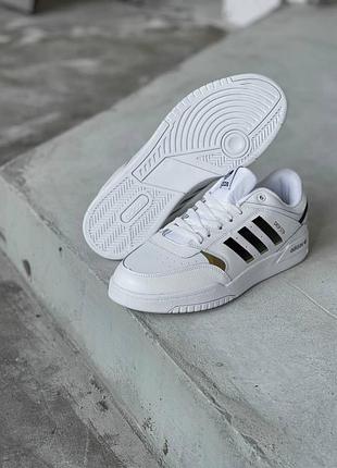 Мужские кроссовки adidas drop step белые кеды адидас удобные легкие кожа