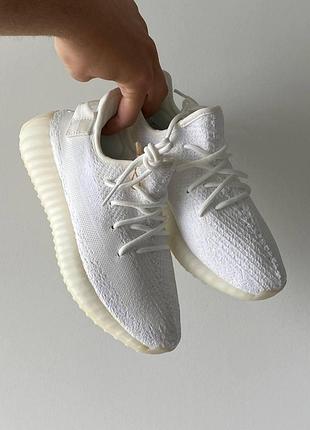 Кроси adidas yeezy boost 350 білі для жінок легкі тканинні адідас ізіки стильні
