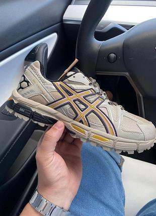 Чоловічі кросівки asics gel kahana 8 сірі, комфортні та надійні кроси для спорту асікс