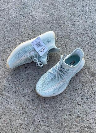 Жіночі adidas yeezy boost 350 білі зручні та стильні кросівки для жінок