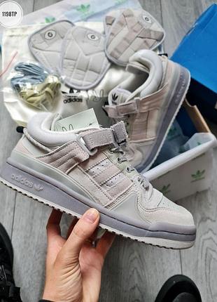 Мужские кроссовки adidas forum low x bad bunny кроссы адидас для мужчин замша удобные стильные повседневные 37